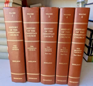 History of the Christian Church by Henry Sheldon 5 Vol Set (1988 HBs) FAST SHIP - Picture 1 of 1