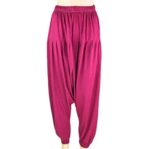 Drop Crotch Harem Pant - Maroon - Picture 1 of 3