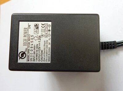 High Power Netzteil Ladegerät Adapter HPW-1512B, 12V/1,25A, gebraucht - Bild 1 von 2