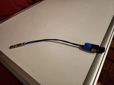 1/4" Female TS to Neutrik SPEAKON NL4fC Pro Speaker Cable Adapter 12" - Image 1 of 4