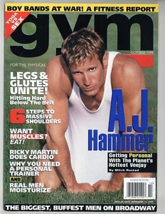 Gym Oct 1999 AJ Hammer, Adam Rochette 100pgs Bodybuilder Gay Magazine M23929 - Picture 1 of 5