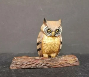 Gen Pewter Horned Owl Painted Creed 2" - Imagen 1 de 6