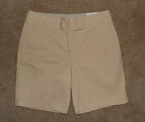 New Ann Taylor Loft Riviera Shorts Sz 2 Khaki Cotton Stretch Chino - Picture 1 of 3