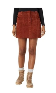 BLANKNYC Mini Lederrock Ziegelfarbe Größe 25. Neu. - Bild 1 von 2