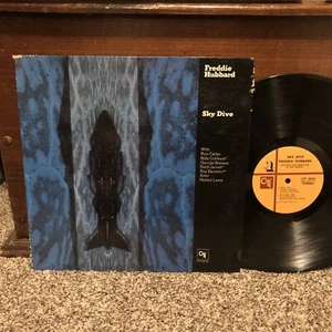 FREDDIE HUBBARD Sky Dive VG/VG+ STEREO LP - VAN GELDER Jarrett Benson Airto CTI - Picture 1 of 12