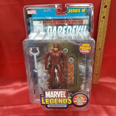 2002 Toy Biz Marvel Legends Series III DAREDEVIL Beard Variant Figure  - Image 1 of 4