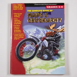 The Complete Book Of Maps And Geography Grades 3-6 Elementary Paperback Workbook - Picture 1 of 4