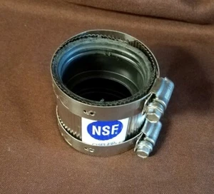 No Hub Coupling 1-1/2", 2 Band  - Picture 1 of 3