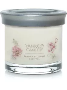 2 X YANKEE CANDLE SMALL JAR 121G SAKURA BLOSSOM NEW FREE P&P ( WITH METAL LID ) - Picture 1 of 2