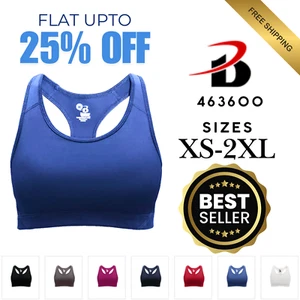 Badger 463600 Womens Moisture-Wicking B-Sport Bra Top Athletic Performance Fit - Picture 1 of 8