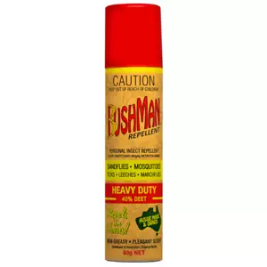 Bushman Heavy Duty Insect Repellent Aerosol Spray 60g 40% Deet Protection - Picture 1 of 1