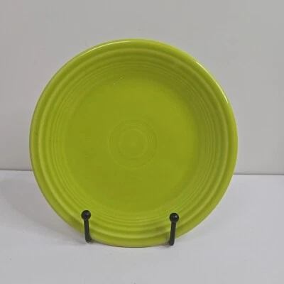Fiesta Bread & Butter Dessert Plate HLC USA 6.25" Lime Green Lemongrass - Image 1 of 2