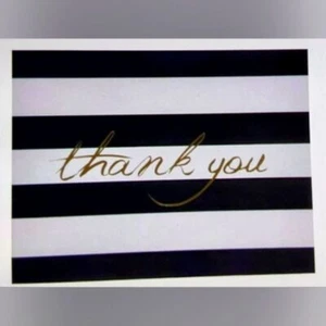 NWT Blank Striped Thank You Cards- 96 Pack, 6 Designs - Picture 1 of 6