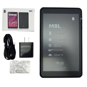 BLU M8L 2022 Android Tablet 8" 32GB Quad Core 32GB Wi-Fi & Cellular Locked GSM - Picture 1 of 12