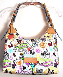 DOONEY & BOURKE Disney Parks Nylon Sketch Zip Satchel with Adjustable Strap - Picture 1 of 18