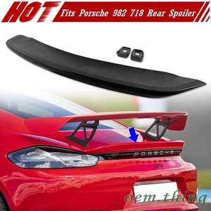 GT4 Type Rear Trunk Spoiler 2017-2025 Painted Fits Porsche 982 Cayman S GTS 718 - Picture 1 of 4