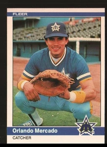 1984 Fleer Baseball #613 - Orlando Mercado RC - Seattle Mariners 84-1151 - Picture 1 of 2