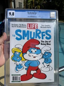 LIFE MAGAZINE THE SMURFS THE JOY OF BEING BLUE 2025 GRADED POP 4 CGC 9.8 🔥 - Picture 1 of 4