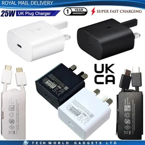 Spina caricabatterie super veloce originale 25 W e cavo USB C per Samsung Galaxy A07/A17 2025 - Foto 1 di 25