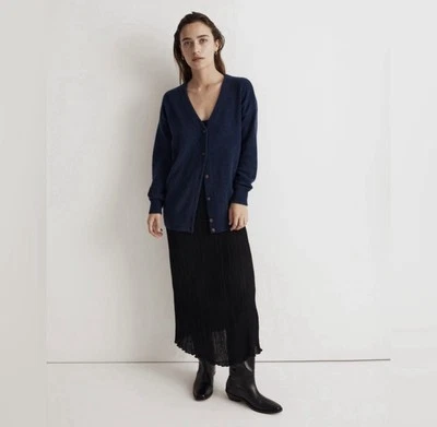 Madewell Relaxed Cardigan Sweater Size 3X Blue New  - Image 1 of 4