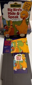 Sesame Street Big Bird's Hide & Speak NES Nintendo Complete CIB