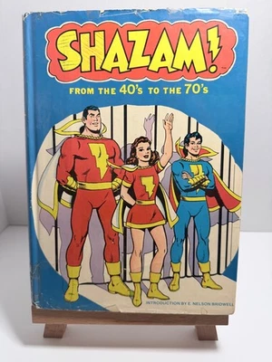 Shazam! Libro de tapa dura 1977 DC Comics Dust Jacket De los años 40 a los 70 Foto 1 de 4