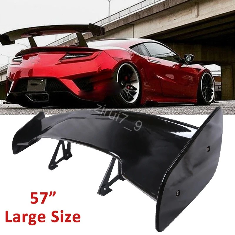 For Acura NSX Coupe 57" GT Style Glossy Black Racing Rear Trunk Spoiler Wing Lip Foto 1 de 4