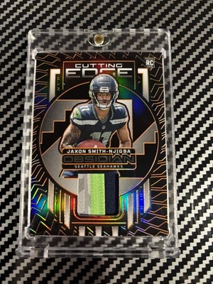 2023 Obsidian Football Jaxon Smith Njigba Cutting Edge Orange /49 #CEM-JSN - Image 1 of 3