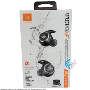 Auriculares inalámbricos con cancelación de ruido JBL Reflect Aero ANC, resistentes, a prueba de ondas - negros - Imagen 1 de 6