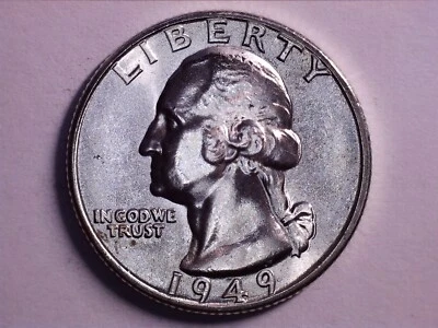 1949 Washington Silver Quarter - Image 1 of 4