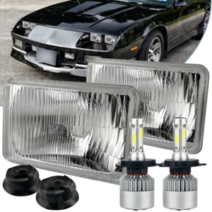 4X6 Semi Sellado Stock Vidrio H4 LED Faro Bombilla 100W Par - Imagen 1 de 19