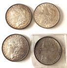 4- U.S. Morgan Silver Dollars-(2) 1884-o, 1885,1900- See Other Coins, Jewelry