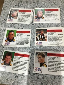 PRO-SET FOOTBALL TRADING CARDS - 1991-1992 - NOTTS COUNTY CARDS