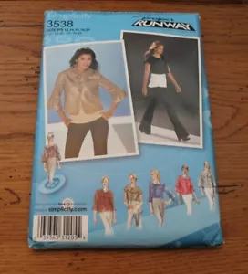 Simplicity 3538 Project Runway Size 12 - 20 Jackets Uncut - Picture 1 of 5