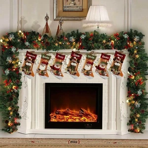 Personalized Christmas stocking embroidered, christmas gift Bota Navidad Small 1 - Picture 1 of 12