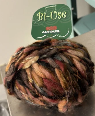 NEW 50gm ADRIAFIL BI-USE  Bulky Wool Blend Yarn color #062 - Image 1 of 2