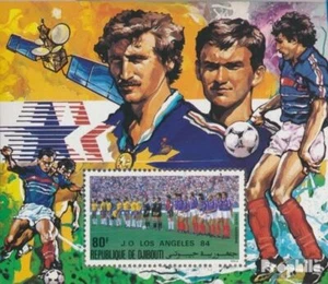 Djibouti Block107A (complete issue) unmounted mint / never hinged 1984 Football- - Picture 1 of 1