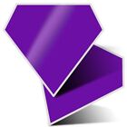 2 x Diamond Stickers 10 cm  - Purple Block Color Girls  #13179