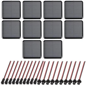 10 Pezzi 2V 50X50Mm Micro Mini Pannelli Solari, Pannello Solare Portatile Modulo - Foto 1 di 12