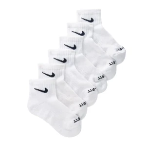 LITTLE KIDS' NIKE DRI-FIT ANKLE SOCKS (6-PACK) size xs - shoe sizes 10C-3Y - Picture 1 of 4
