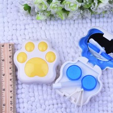 KIT cofanetto PORTA LENTI lentine A CONTATTO da viaggio ZAMPA zampetta GATTO