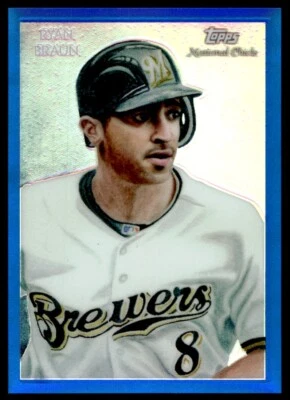 2010 TOPPS NATIONAL CHICLE REFRACTOR /199 RYAN BRAUN R12 - Image 1 of 2