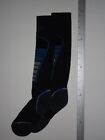 SMARTWOOL SKI Socks Men's Large 9-11.5 Knee High Navy Gray Royal Blue Padded