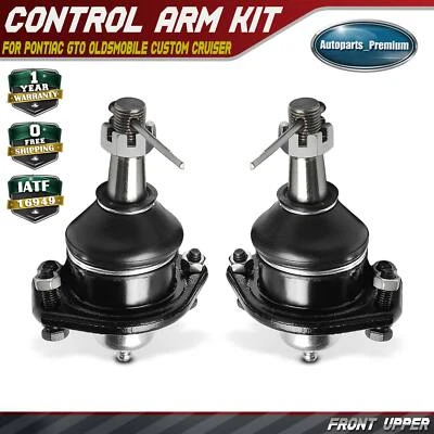2Pcs Front Upper Suspension Ball Joint for Pontiac GTO Oldsmobile Custom Cruiser - Image 1 of 4