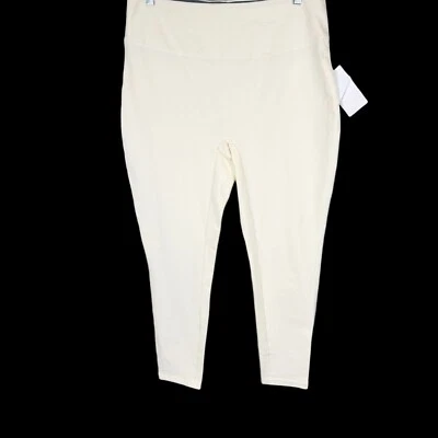 Leggings femininas com controle de barriga pequena SUAVE E ELEGANTE creme tamanho PXS - Imagem 1 de 2