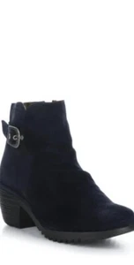 Fly London 335 $ WINA346FLY Wina Black Oil Suede Bootie Euro Größe 5,5 - Bild 1 von 4