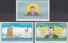 PANAMA 1966 938-40 A 3 rocznica śmierci John F Kennedy JFK budynek prezydenta USA ONZ **