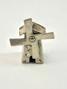 Sterling Windmühle Charm Gelenkdrehungen Niederländisch Holland Niederlande - Bild 1 von 5