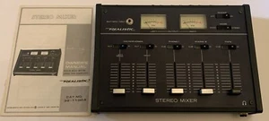 Realistic Stereo Mixer Model 32-1100a Radio Shack w/meters And Manual - Picture 1 of 12