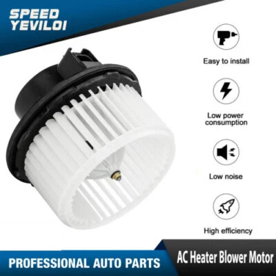AC Heater Blower Motor w/Fan Cage for Chevy Silverado 1500 2500 GMC Sierra 07-14 - Image 1 of 4